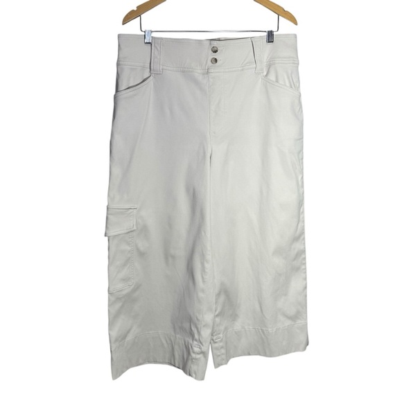 Spanx Stretch Twill Cropped Cargo Trouser Size 1x - Picture 4 of 14